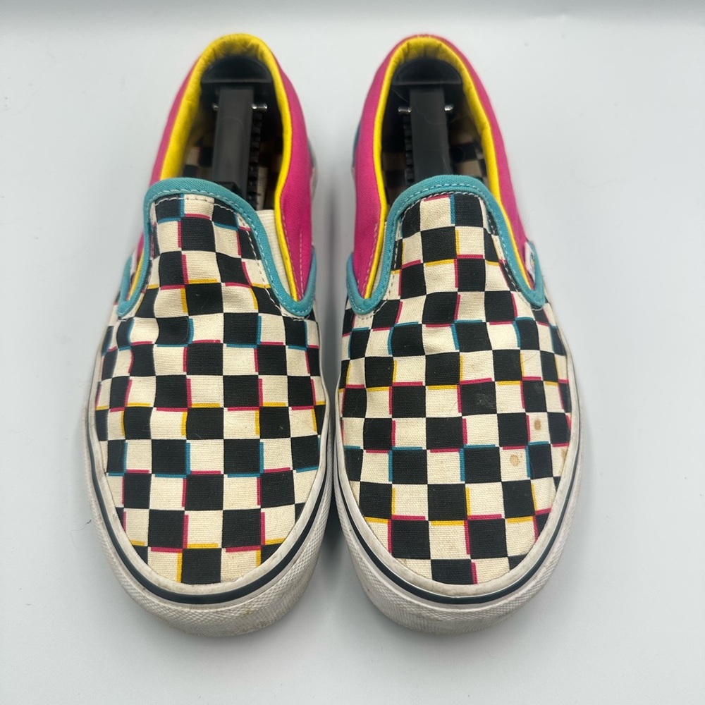 Vans Slip On Checkerboard Multicolor Unisex Y2K Retro Skate Grunge | M6 W7.5 - Picture 2 of 12